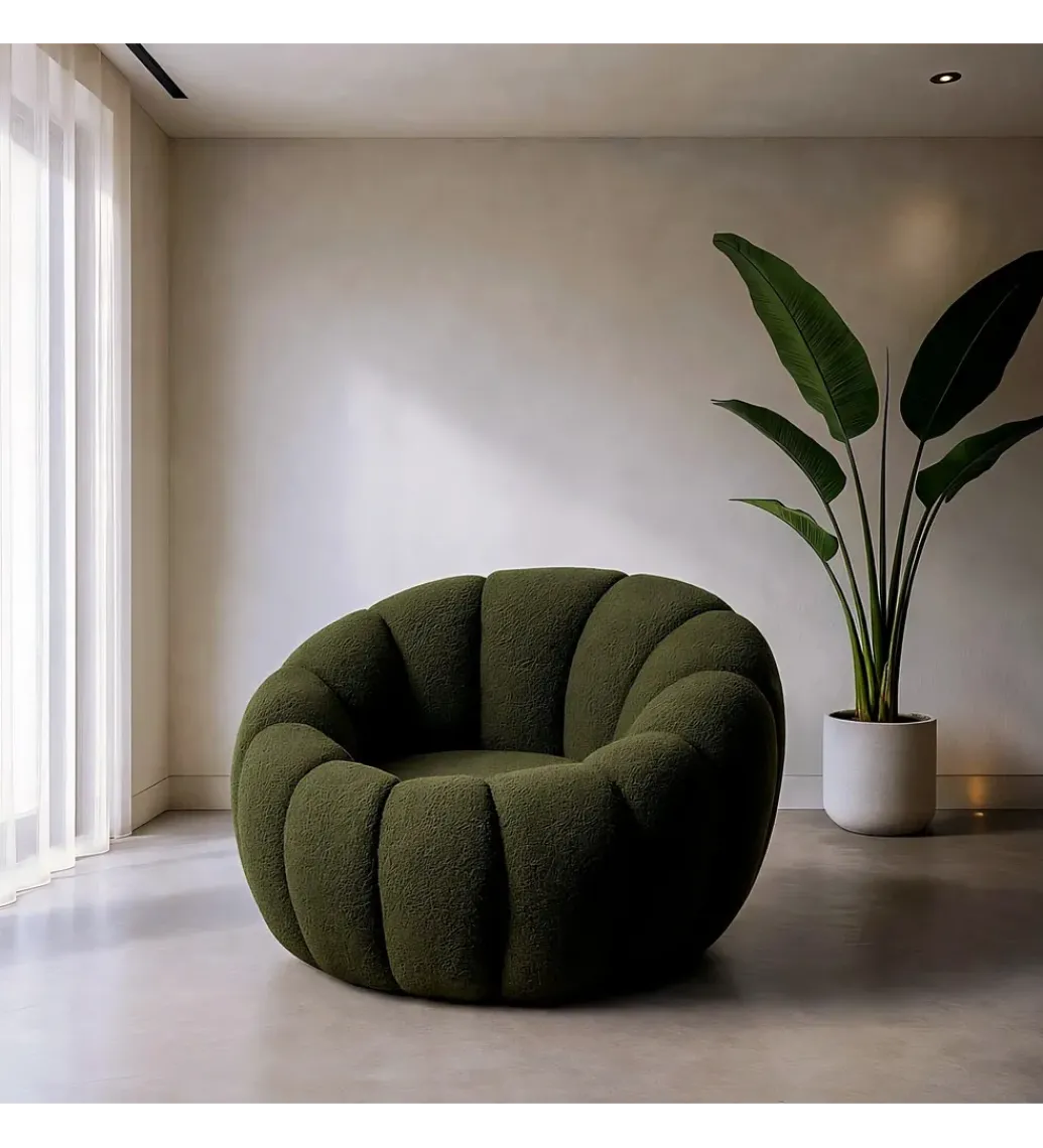 Fotel FAHKA 92 cm zielony*Zona-Design Best