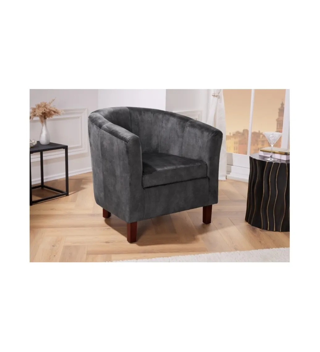Fotel FERRA szary*Invicta Interior New
