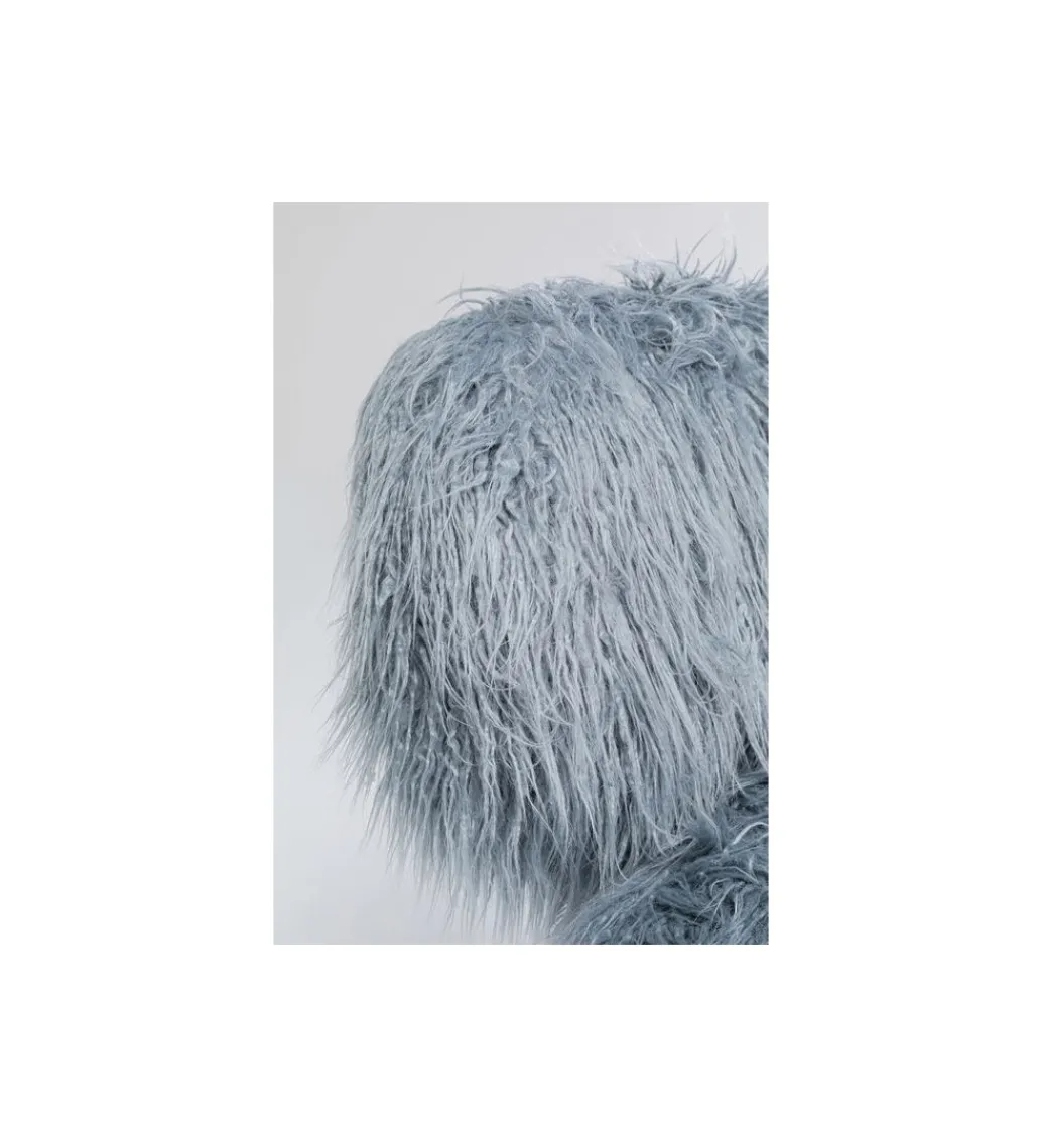 Fotel Hairy niebieski*KARE Online