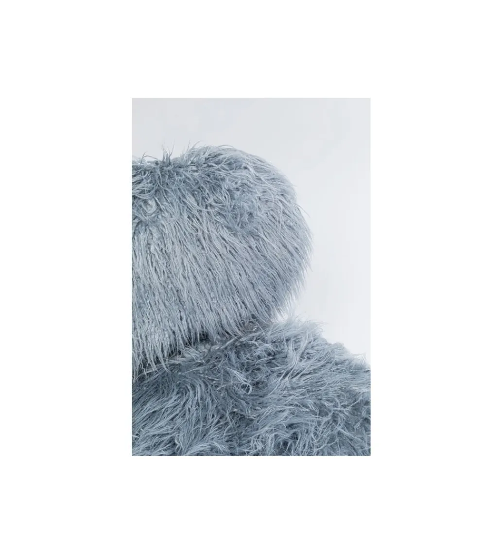 Fotel Hairy niebieski*KARE Online