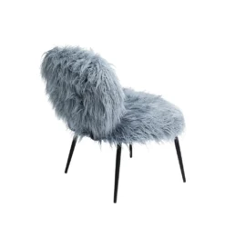 Fotel Hairy niebieski*KARE Online