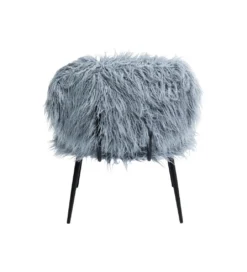 Fotel Hairy niebieski*KARE Online