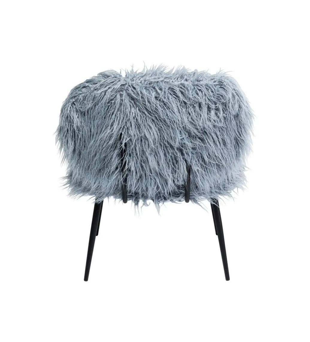 Fotel Hairy niebieski*KARE Online