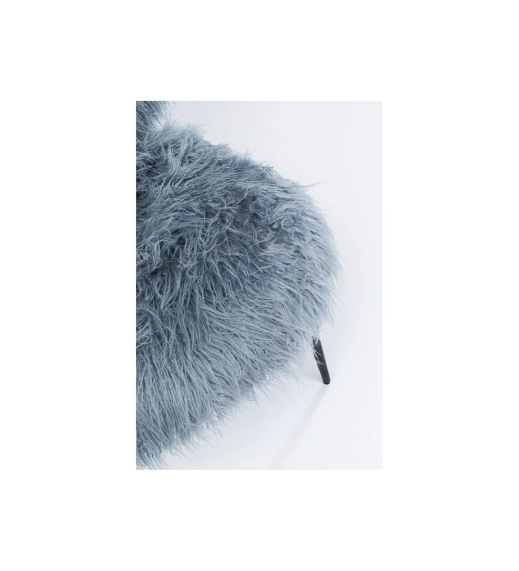 Fotel Hairy niebieski*KARE Online