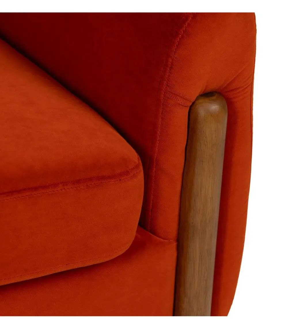Fotel HERMANEZ 81 cm czerwony*Zona-Design Outlet