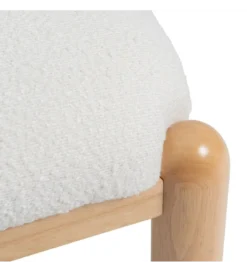 Fotel KAPI drewno kauczuk biały*Zona-Design