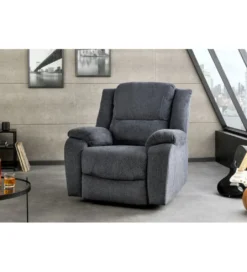 Fotel kinowy HOLLYWOOD ciemny szary*Invicta Interior