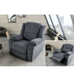 Fotel kinowy HOLLYWOOD ciemny szary*Invicta Interior