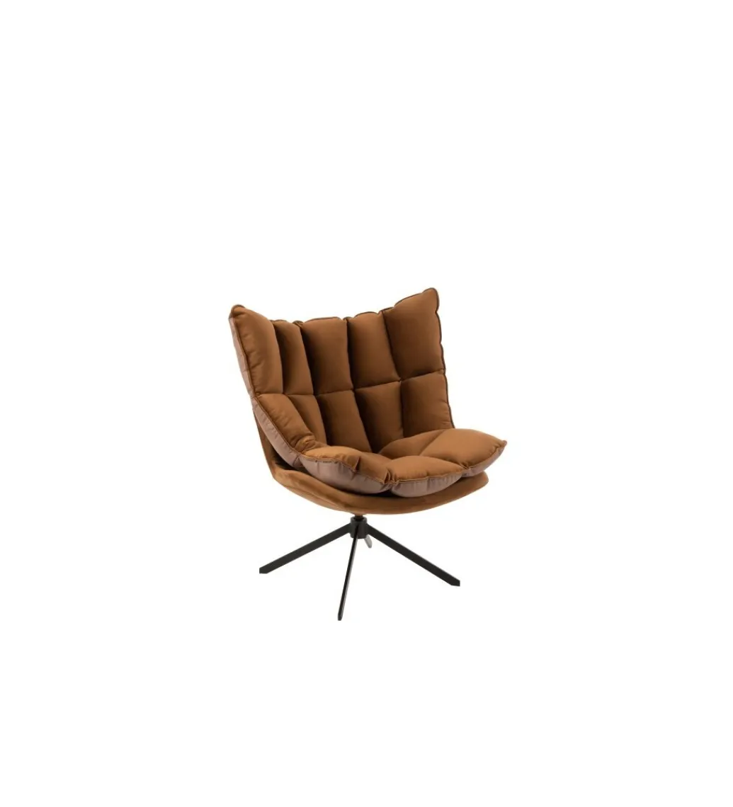 Fotel KOASTER brązowy*J-Line Outlet
