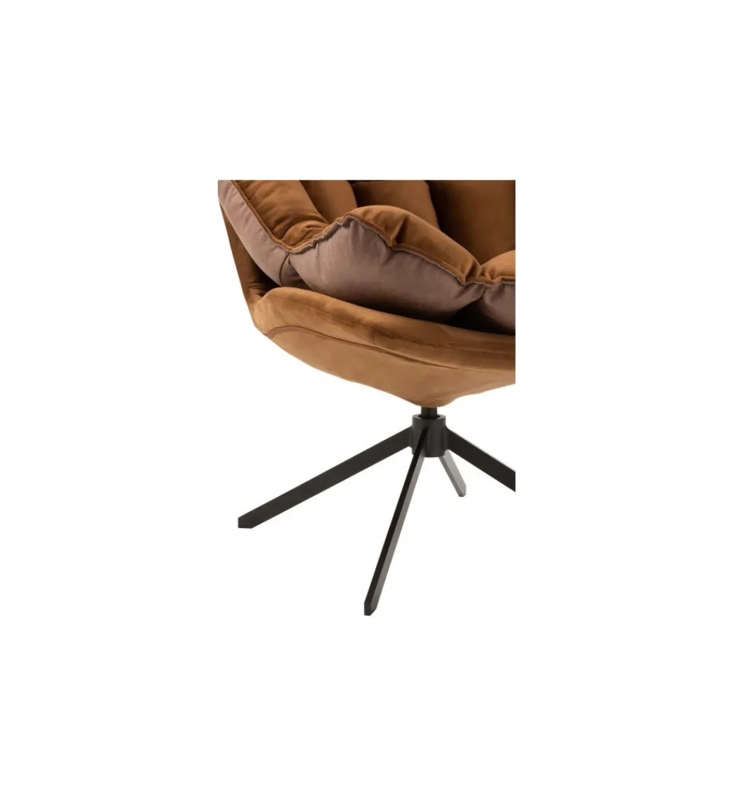 Fotel KOASTER brązowy*J-Line Outlet