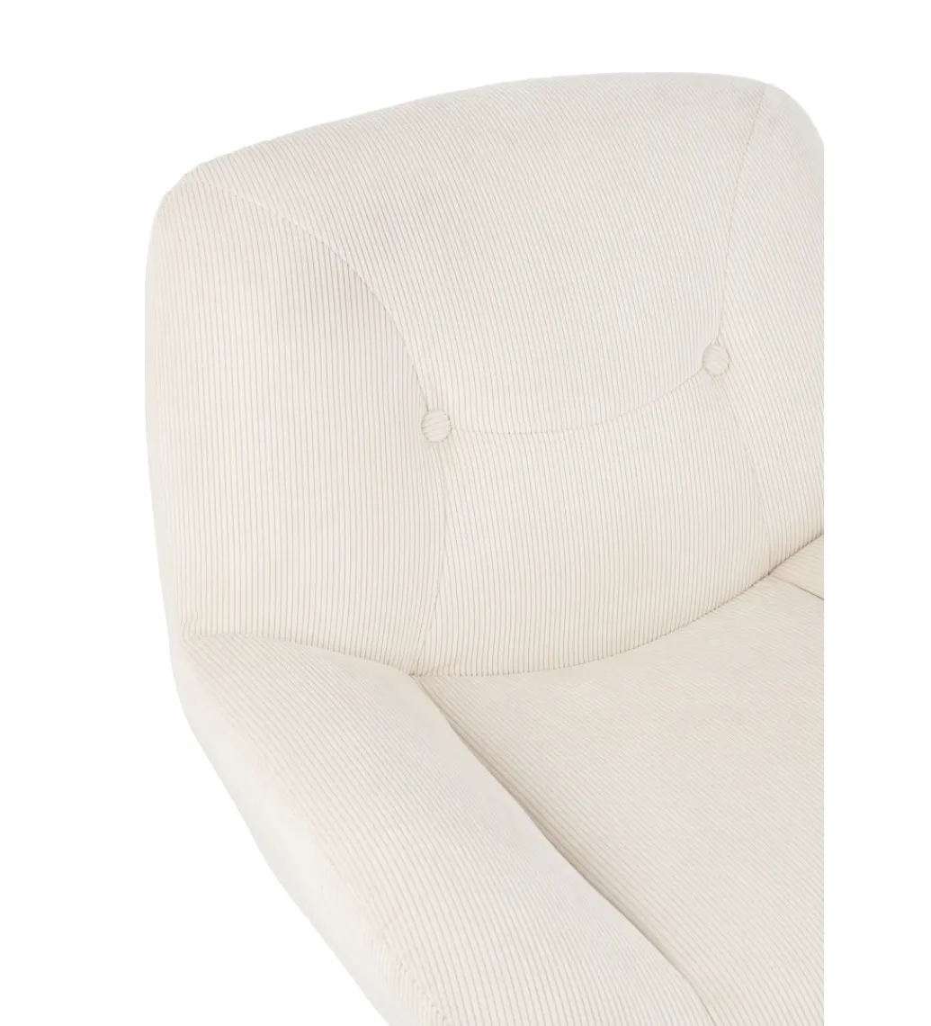 Fotel LOUNGERI 79 cm kremowe*J-Line Outlet