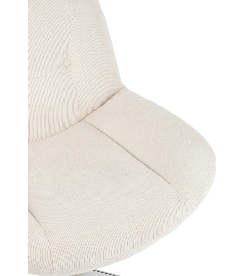 Fotel LOUNGERI 79 cm kremowe*J-Line Outlet