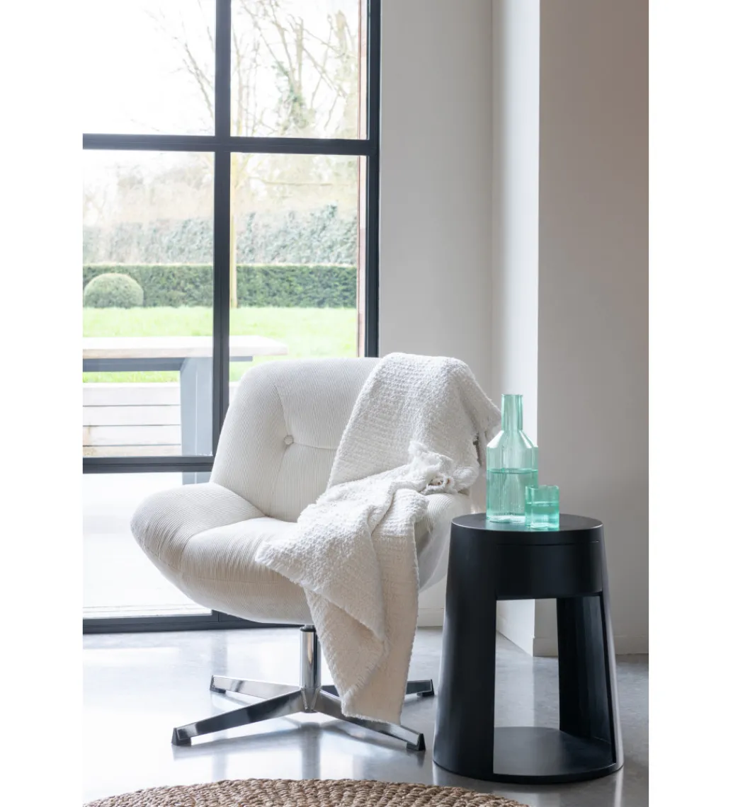 Fotel LOUNGERI 79 cm kremowe*J-Line Outlet