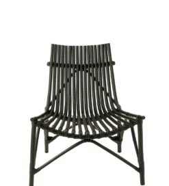 Fotel Mappa rattan czarny*J-Line Outlet