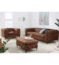 Fotel MODERN BAROCK 120 cm antyczny brąz*Invicta Interior Outlet
