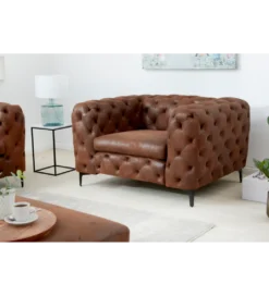 Fotel MODERN BAROCK 120 cm antyczny brąz*Invicta Interior Outlet
