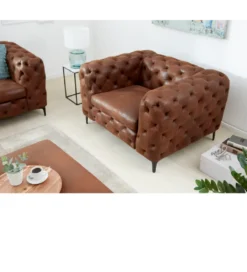 Fotel MODERN BAROCK 120 cm antyczny brąz*Invicta Interior Outlet