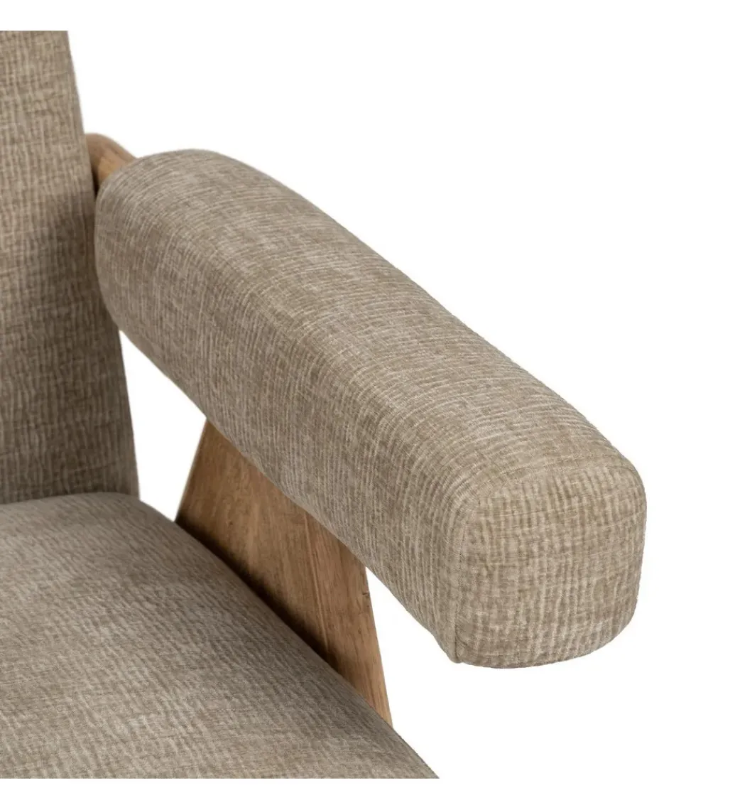 Fotel NAMGAN 85 cm beżowy naturalny*Zona-Design New