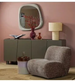 Fotel NOMU velvet jasno brązowy*WOOOD Discount