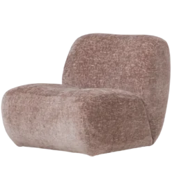 Fotel NOMU velvet jasnoróżowy*WOOOD Clearance