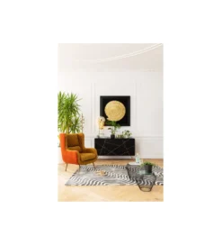 Fotel NONNA 103 cm welur żółty*KARE Clearance