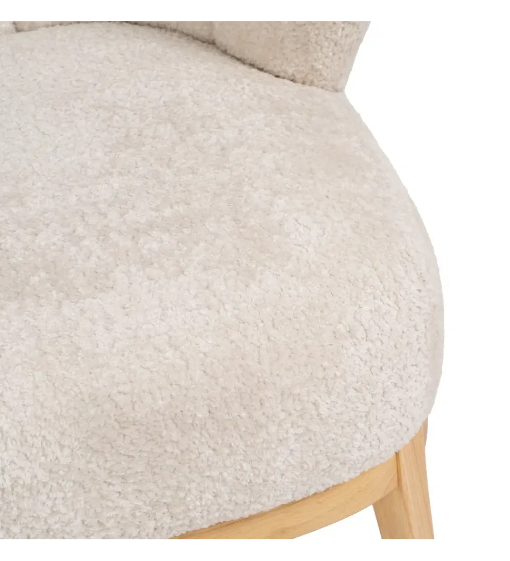 Fotel OAST drewno kauczuk kremowy*Zona-Design Online