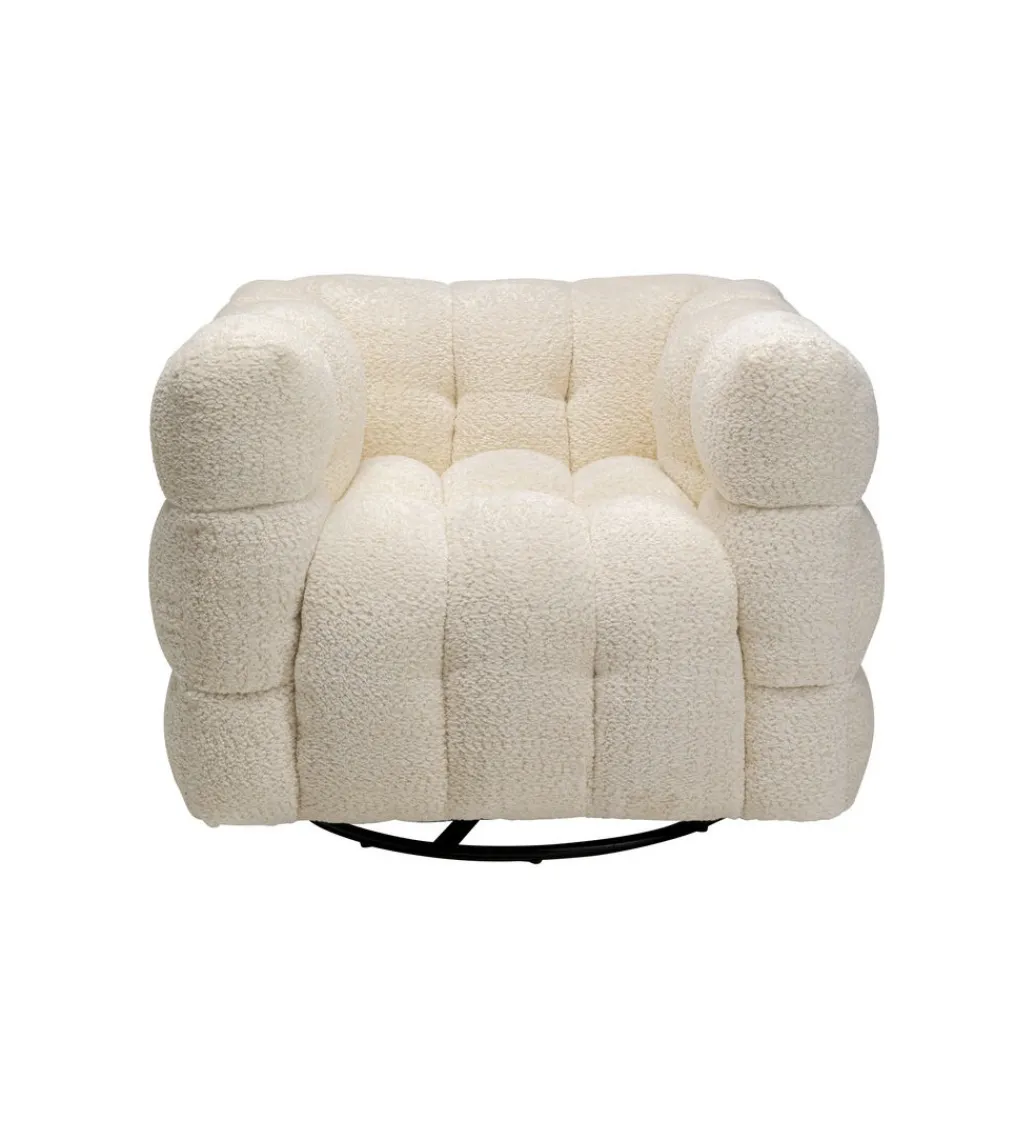 Fotel obrotowy ARMAND 95 cm tapicerowany*KARE Sale