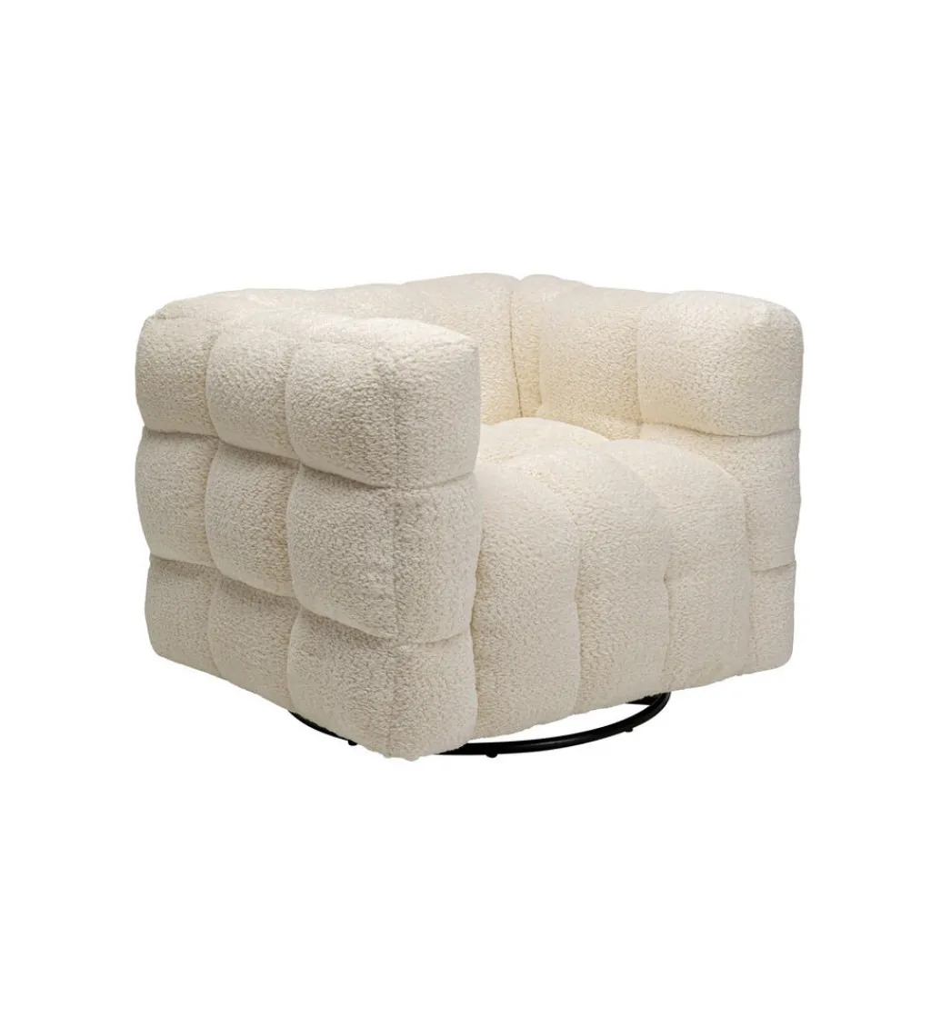 Fotel obrotowy ARMAND 95 cm tapicerowany*KARE Sale