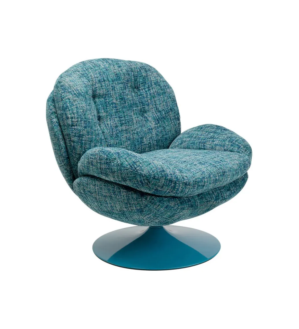 Fotel obrotowy COSY 86 cm niebieski*KARE New