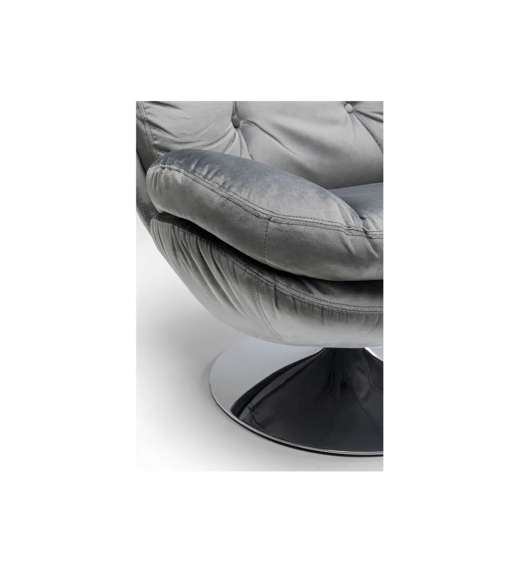 Fotel obrotowy COSY 86 cm szary*KARE Clearance