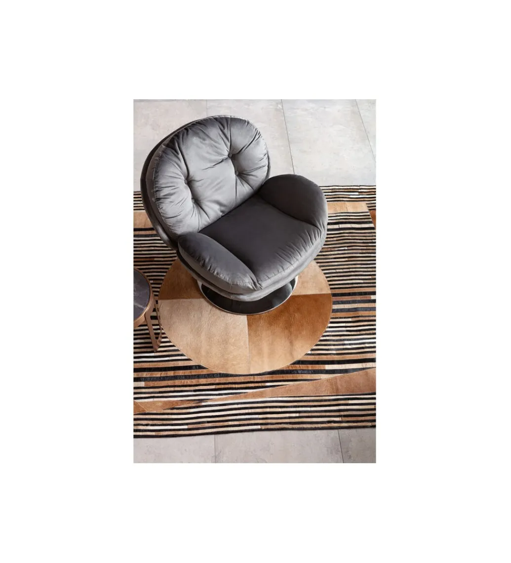 Fotel obrotowy COSY 86 cm szary*KARE Clearance