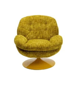 Fotel obrotowy COSY 86 cm żółty*KARE Hot