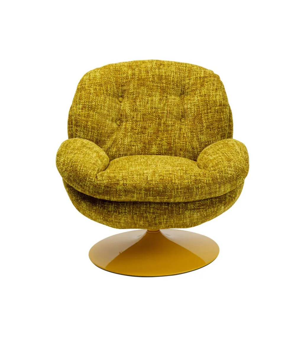Fotel obrotowy COSY 86 cm żółty*KARE Hot