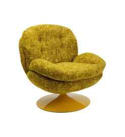 Fotel obrotowy COSY 86 cm żółty*KARE Hot