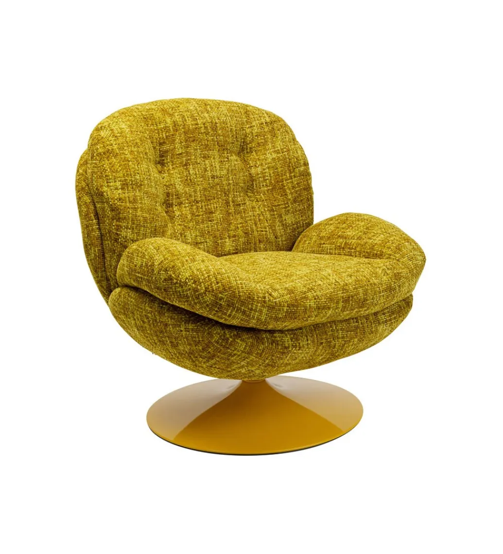 Fotel obrotowy COSY 86 cm żółty*KARE Hot