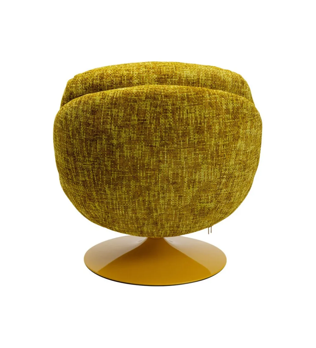Fotel obrotowy COSY 86 cm żółty*KARE Hot