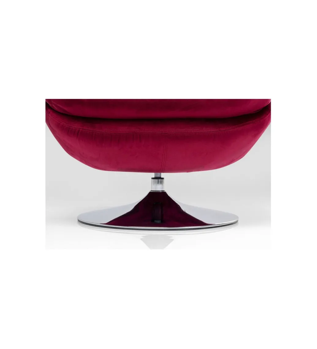 Fotel obrotowy COSY 86 cm wiśniowy*KARE Sale