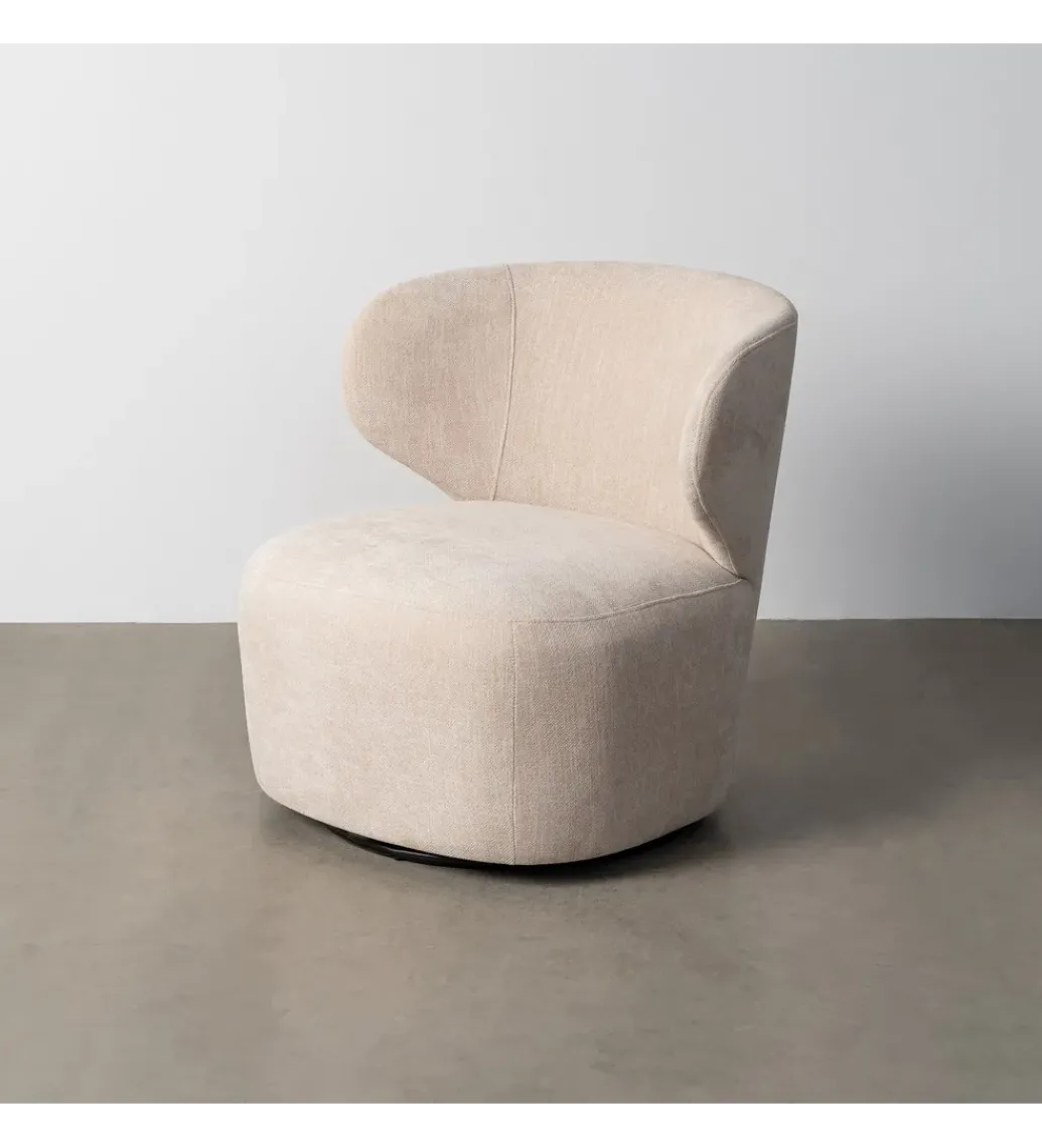 Fotel obrotowy GIRATORIO 74 cm beżowe*Zona-Design Best