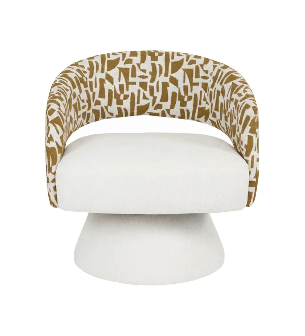Fotel obrotowy GIRATORIO 72 cm kremowa ochra*Zona-Design Outlet