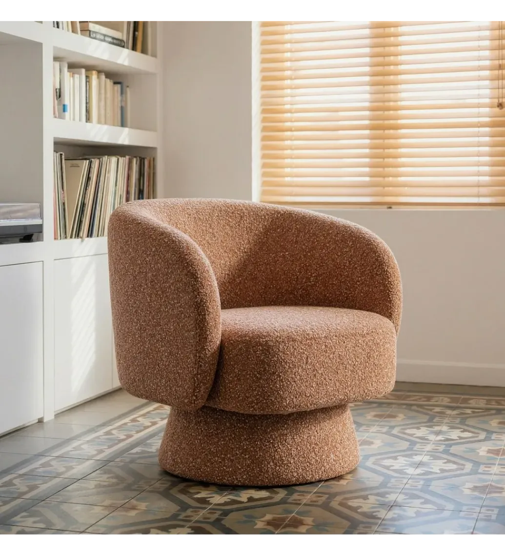 Fotel obrotowy GIRATORIO 77 cm łososiowy*Zona-Design Sale