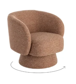 Fotel obrotowy GIRATORIO 77 cm łososiowy*Zona-Design Sale