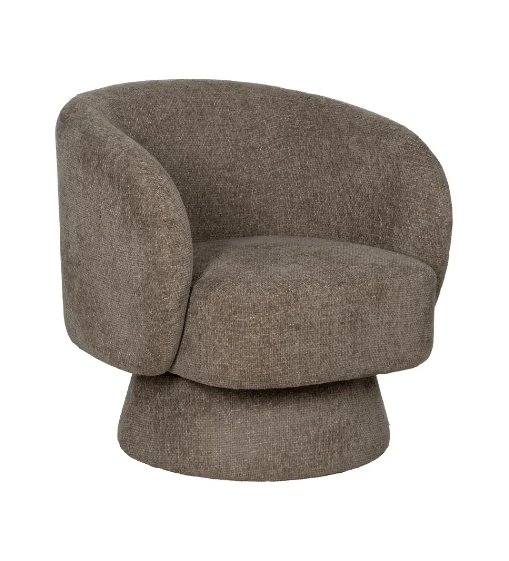 Fotel obrotowy GIRATORIO 77 cm taupe beżowy*Zona-Design Clearance