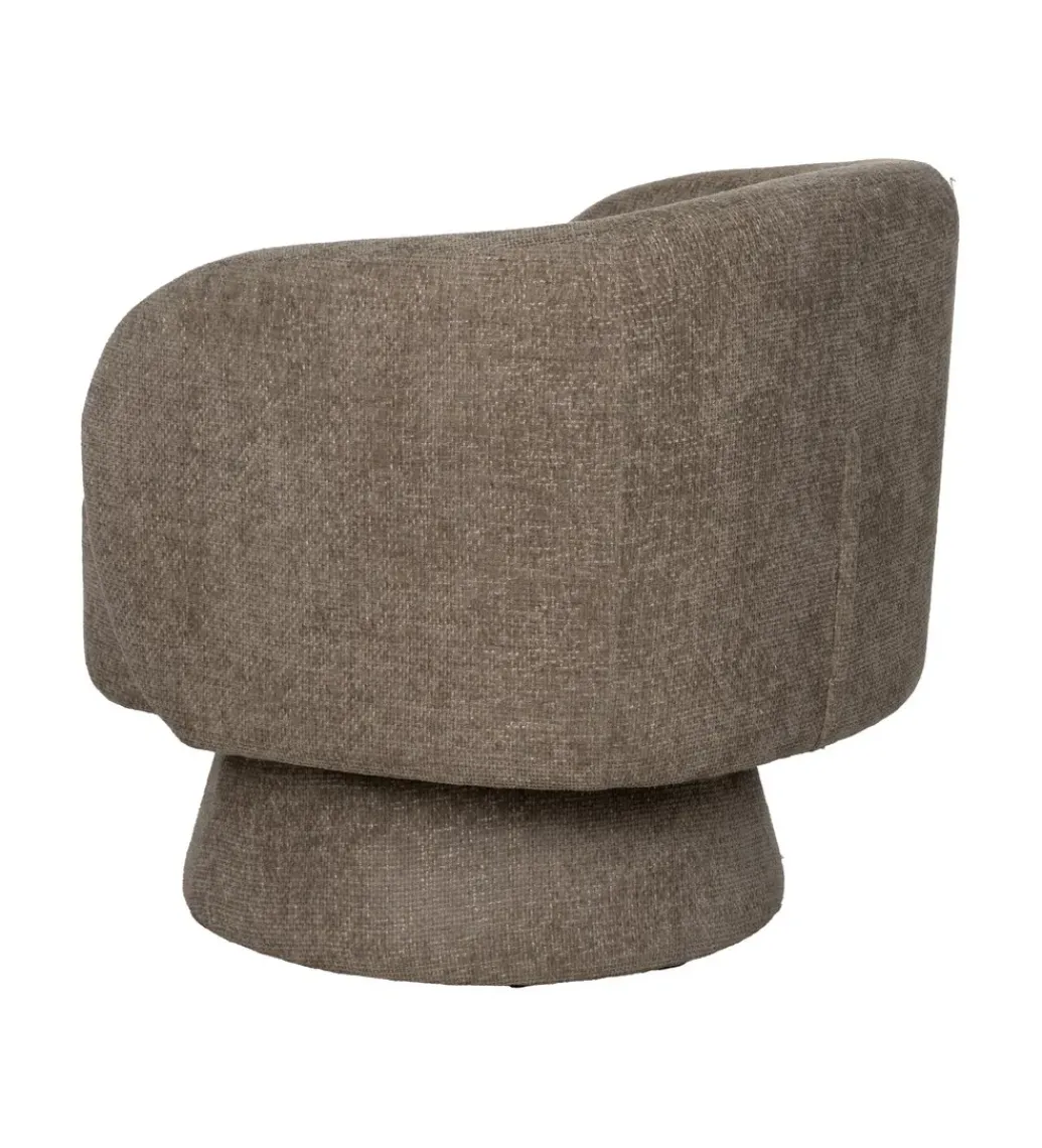 Fotel obrotowy GIRATORIO 77 cm taupe beżowy*Zona-Design Clearance