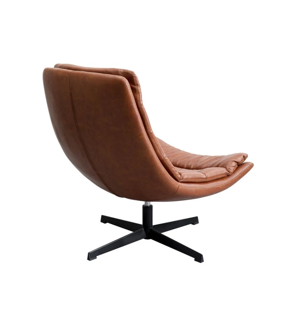 Fotel obrotowy LIDO 87 cm brązowy*KARE Discount