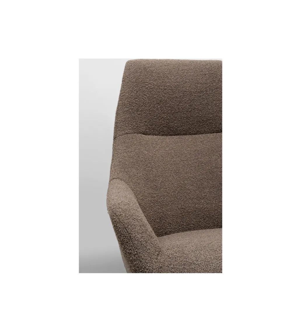 Fotel obrotowy MIMI bouclé mocca*KARE Outlet