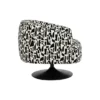 Fotel obrotowy RASANY 73 cm czarnobiały*Zona-Design