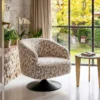 Fotel obrotowy RASANY 73 cm kremowo beżowy*Zona-Design