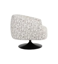 Fotel obrotowy RASANY 73 cm kremowo beżowy*Zona-Design