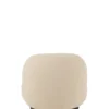 Fotel obrotowy Snow 81 cm Bouclé biała*J-Line Clearance