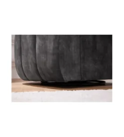 Fotel obrotowy 360 stopni LINO 103 cm ciemnoszary*Invicta Interior Outlet